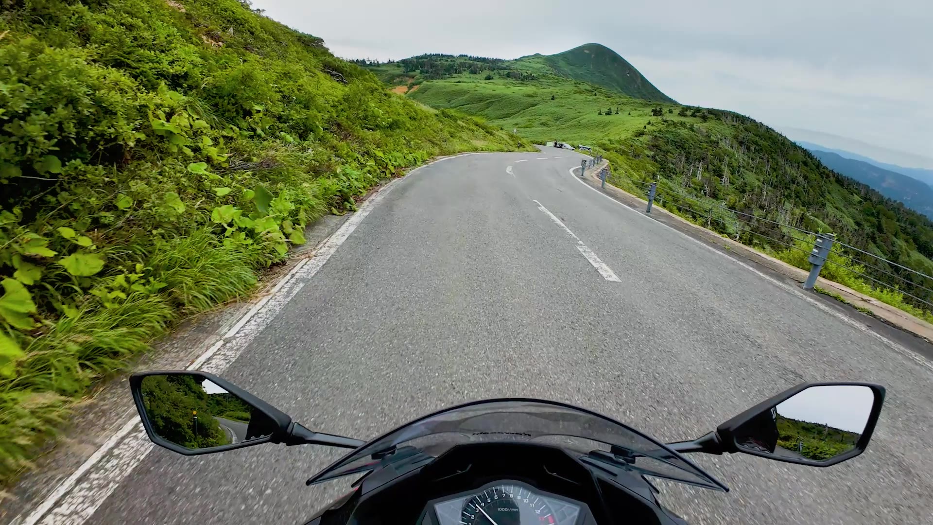 バイクの目線で見た八幡平アスピーテライン